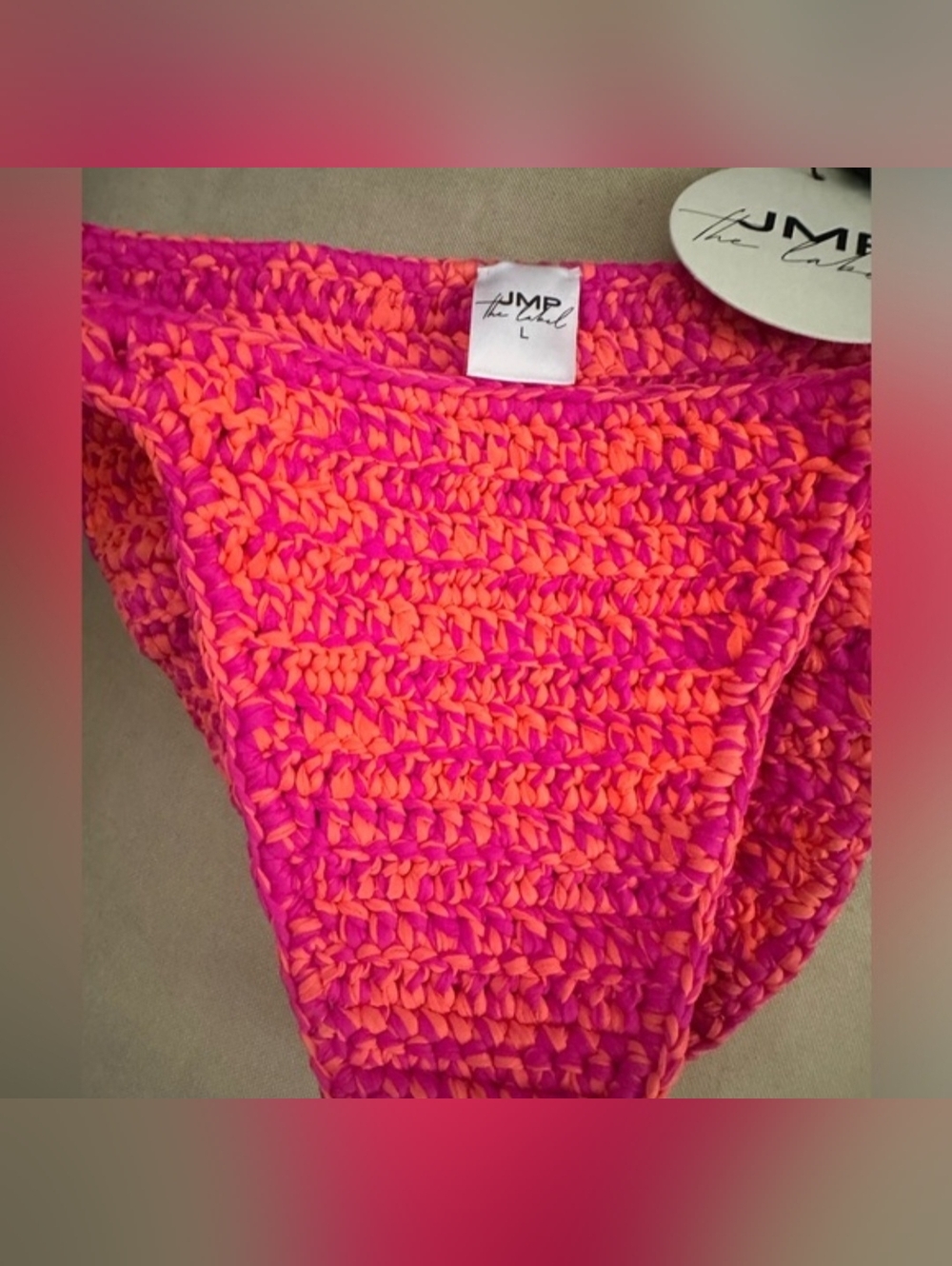JMP The Label Pink Mirage Bathing Suit Bottoms